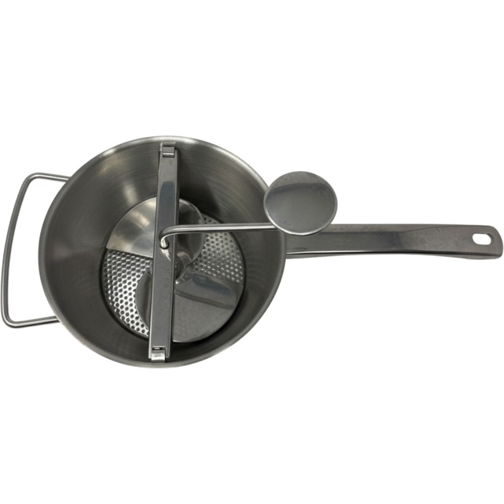 Stainless Steel Manual Food Mill Rotary Vegetable Puree Maker Silver